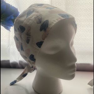Scrub Cap Printed Bouffant Turban Cap Adjustable